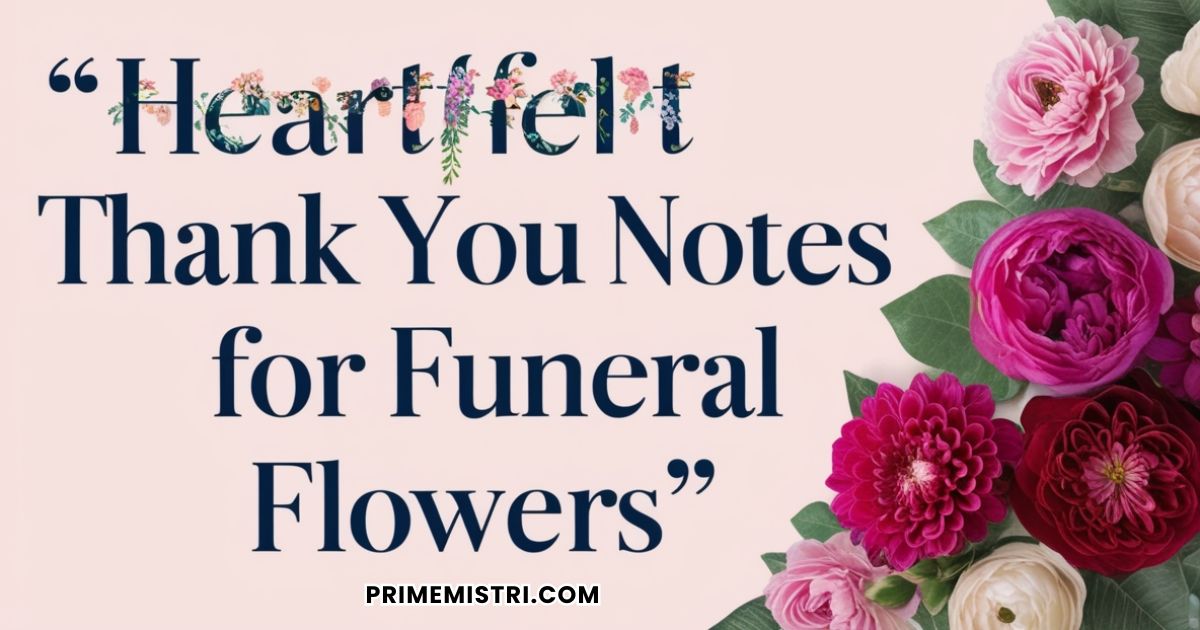 27+ Heartfelt Thank You Notes for Funeral Flowers