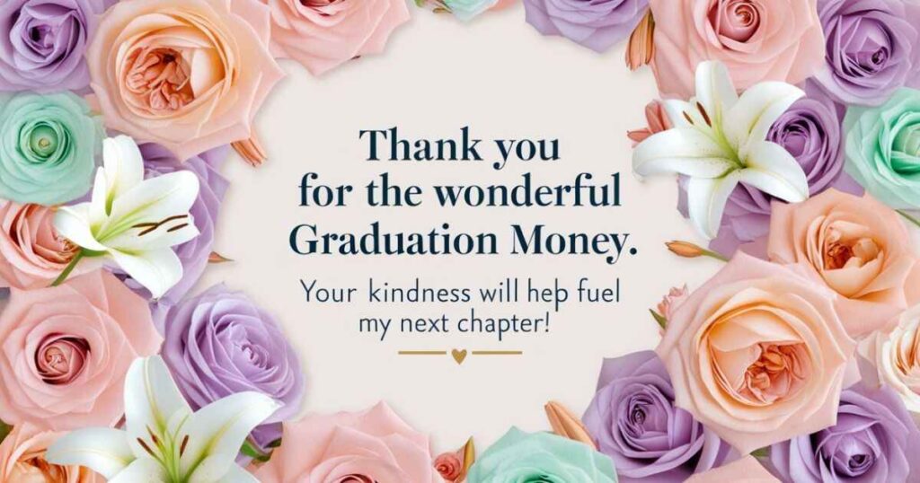 Detailed and Expressive Thank You Messages for Graduation Money