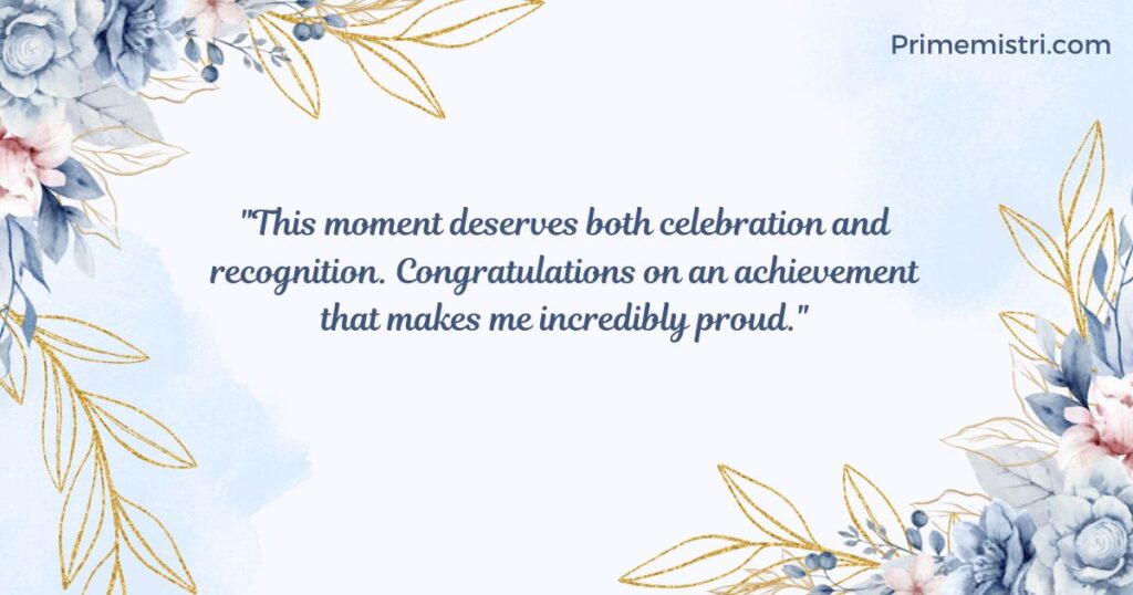 Congratulations and Pride Combined Messages