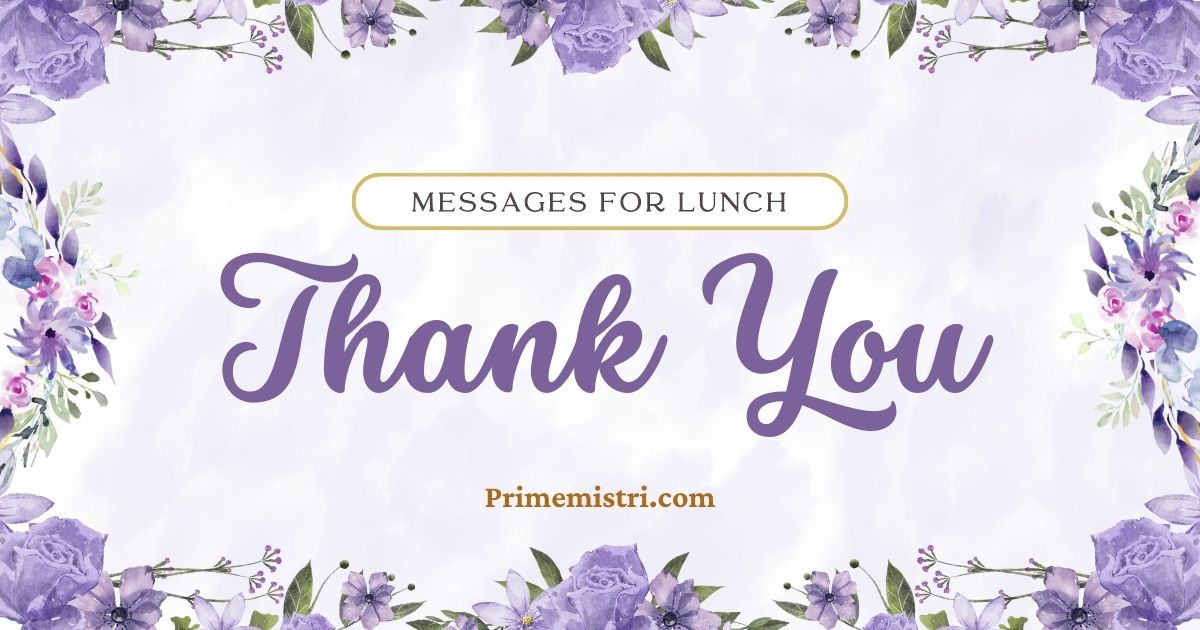 35+ Thank You Messages for Lunch