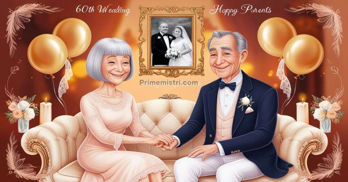 60th Wedding Anniversary Messages for Parents