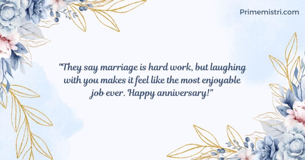 Funny Wedding Anniversary Wishes for Husband