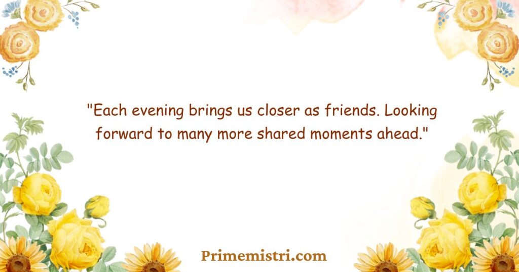 Good Evening Messages for New Friends