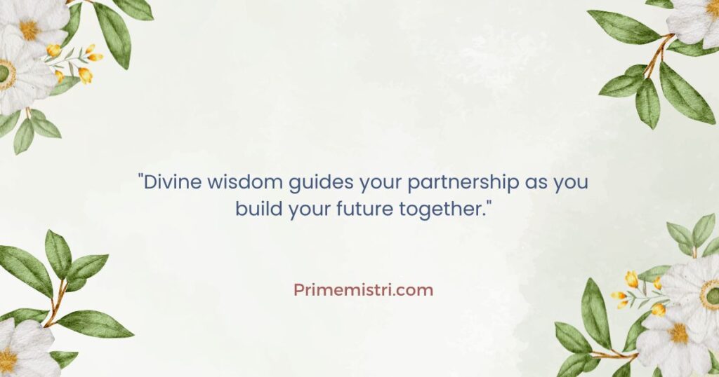 "Divine wisdom guides your partnership as you build your future together."